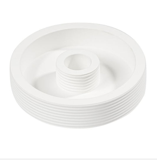 Silikongießform Kerzenteller rund 16,5 cm gerippt