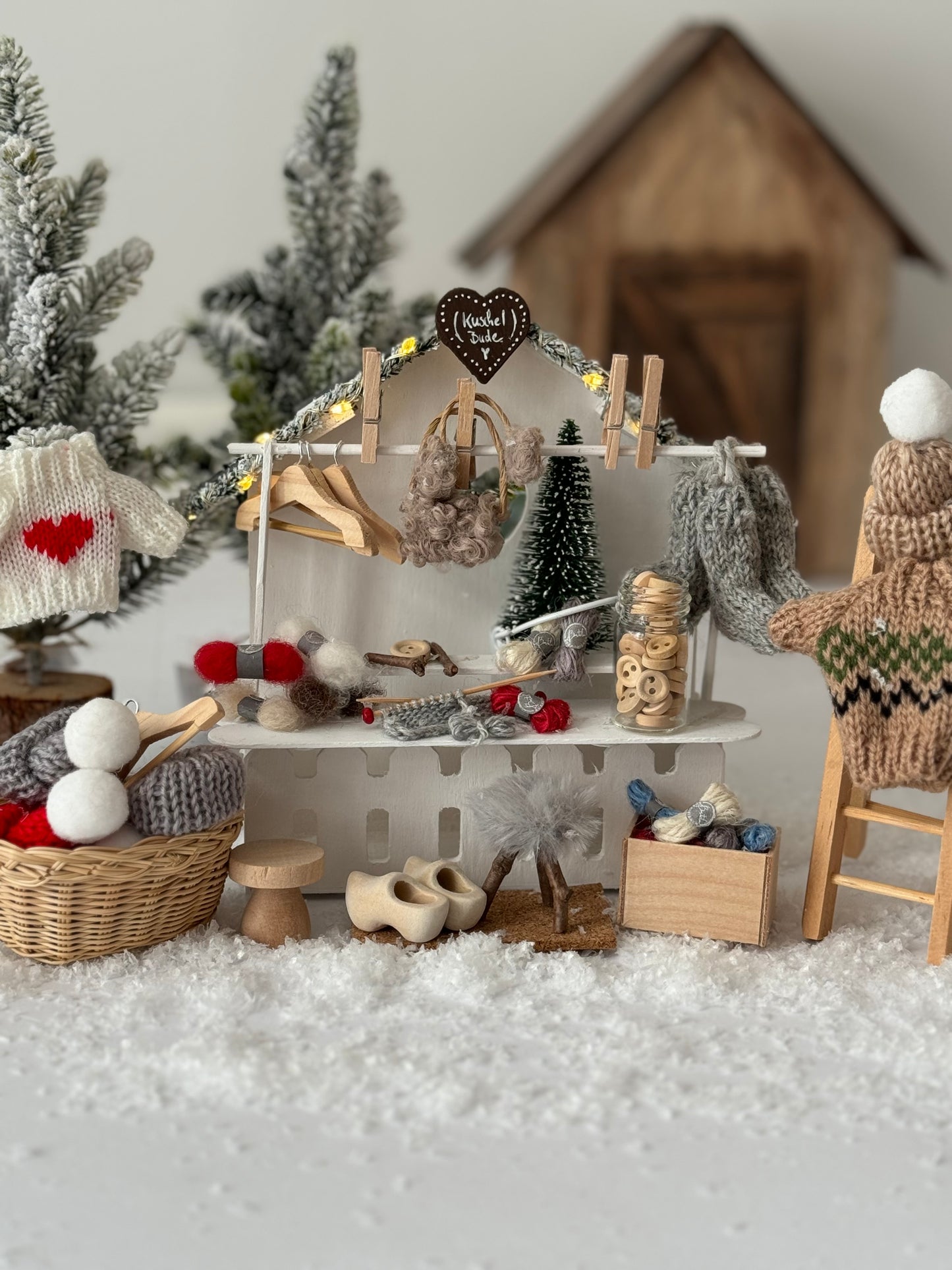 Wichtel-Marktstand KREATIVPAKET zum Basteln