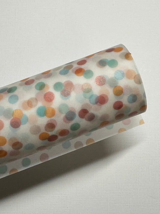 Transparentpapier auf Rolle verschiedene Muster farbig