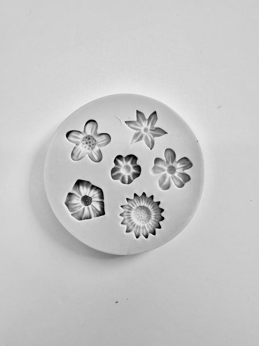 Silikonform Blüten