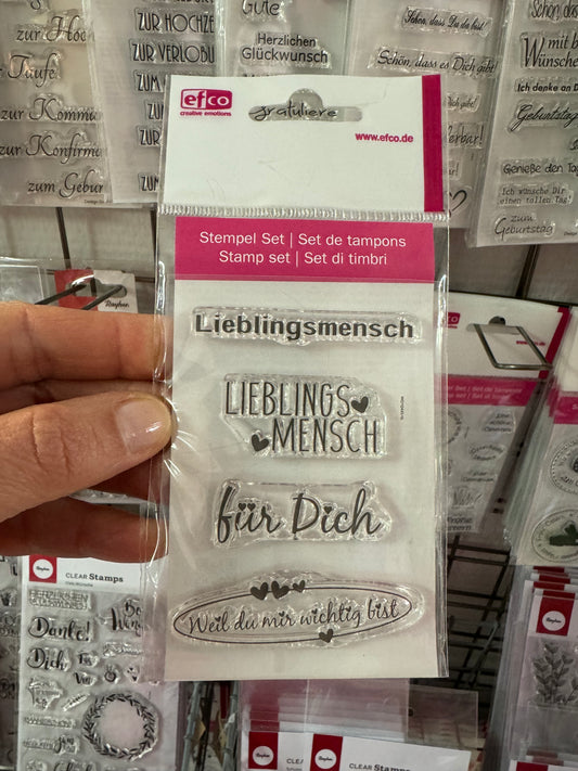 Clear Stamps Lieblingsmensch