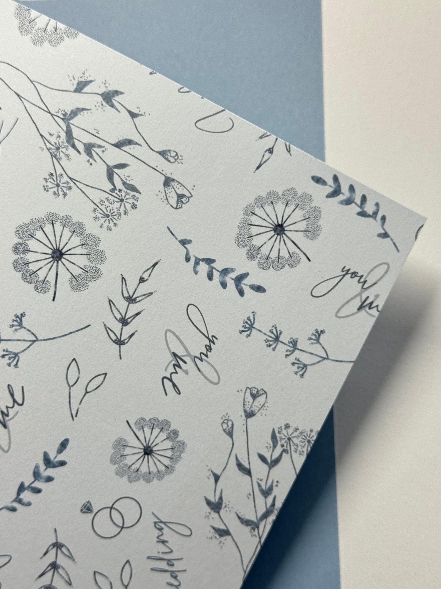 Designpapier Matt-Line Festliche Anlässe Blütenhochzeit