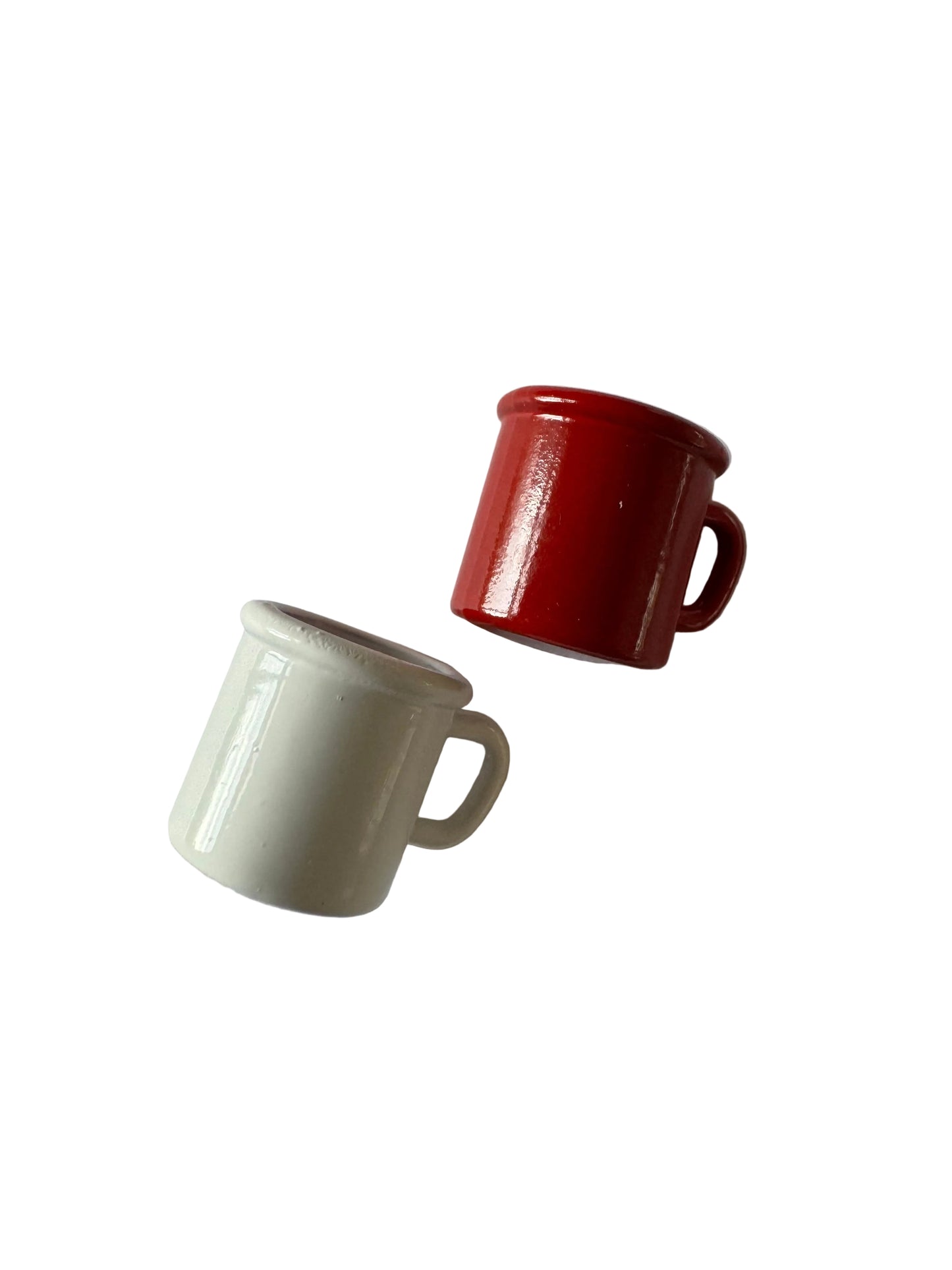 Kaffeebecher Miniatur 1:12 - Set aus zwei Bechern für Wichteltür und Puppenhaus