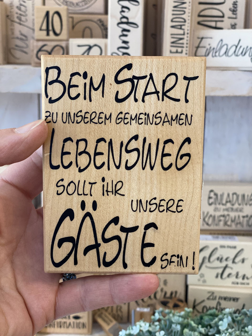 Stempel Beim Start zu unserem gemeinsamen Lebensweg...