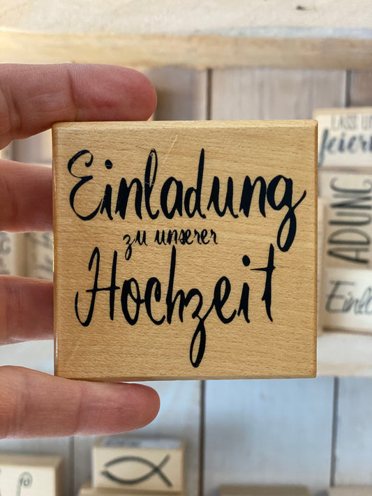 Stempel Einladung zu unserer Hochzeit