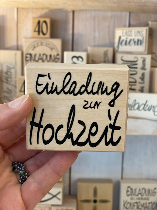 Stempel Einladung zur Hochzeit