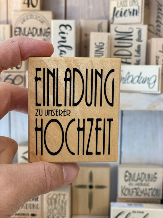 Stempel Einladung zur Hochzeit