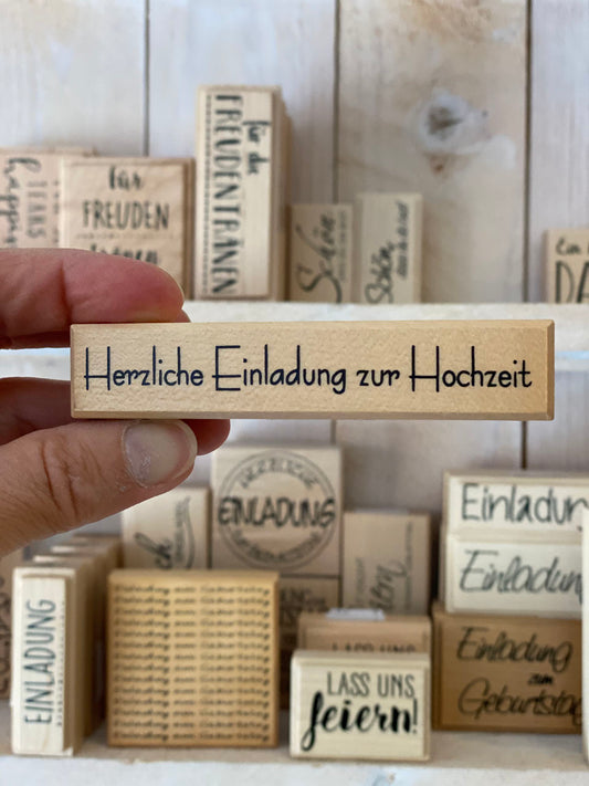 Stempel Herzliche Einladung zur Hochzeit