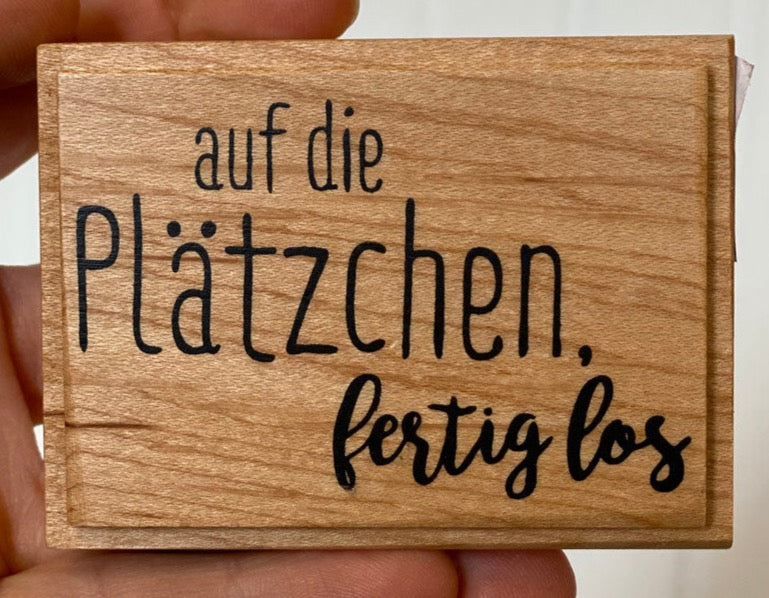 Stempel Plätzchen fertig los