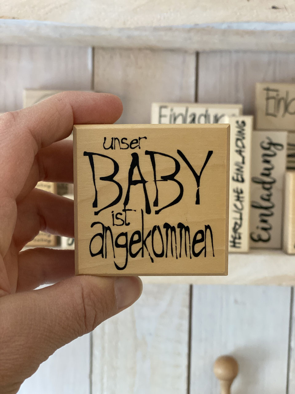 Stempel Unser Baby ist angekommen