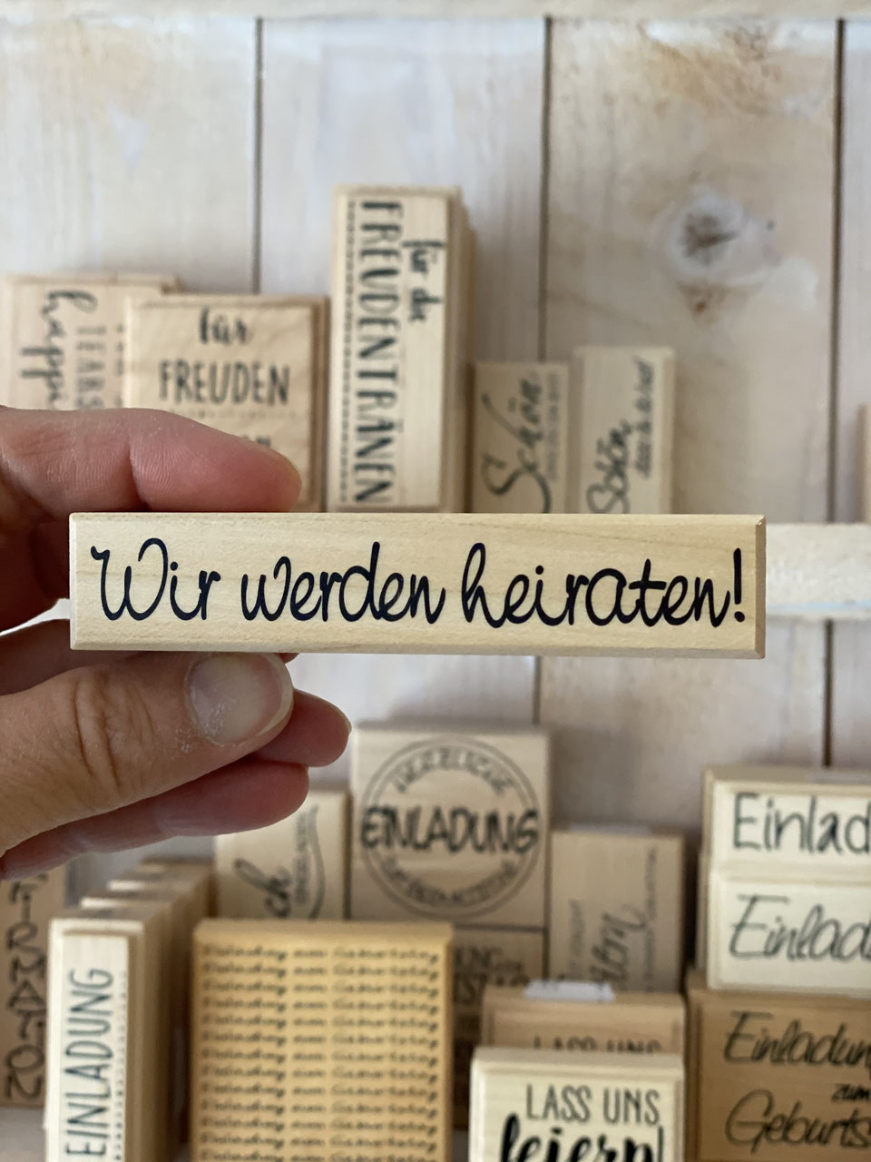 Stempel Wir werden heiraten!