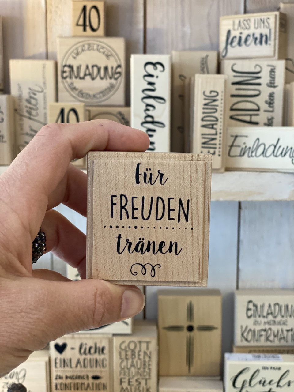 Stempel für FREUDEN tränen