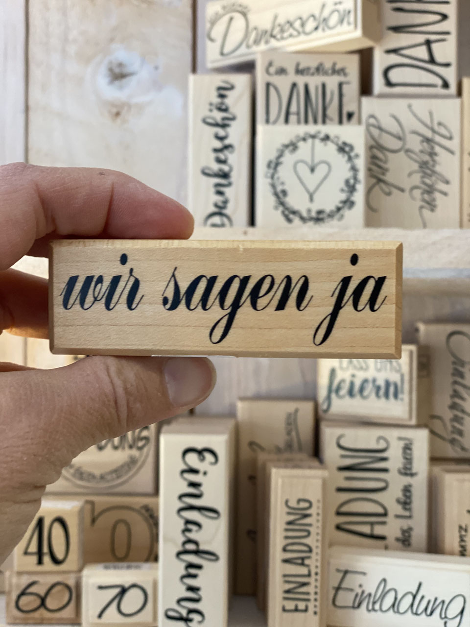 Stempel wir sagen ja