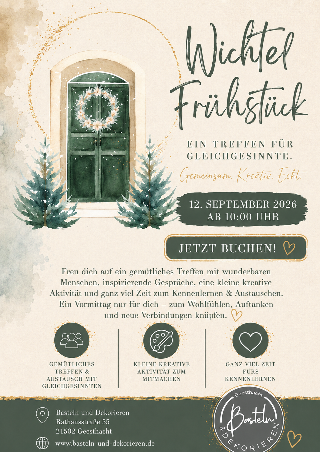 Einladung zum Wichtelfrühstück bei Basteln & Dekorieren in Geesthacht