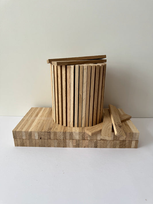 Klötzchen in Lagen zum Basteln – Robuste Bastelhölzer für kreative DIY Projekte, Kisten & Miniaturen