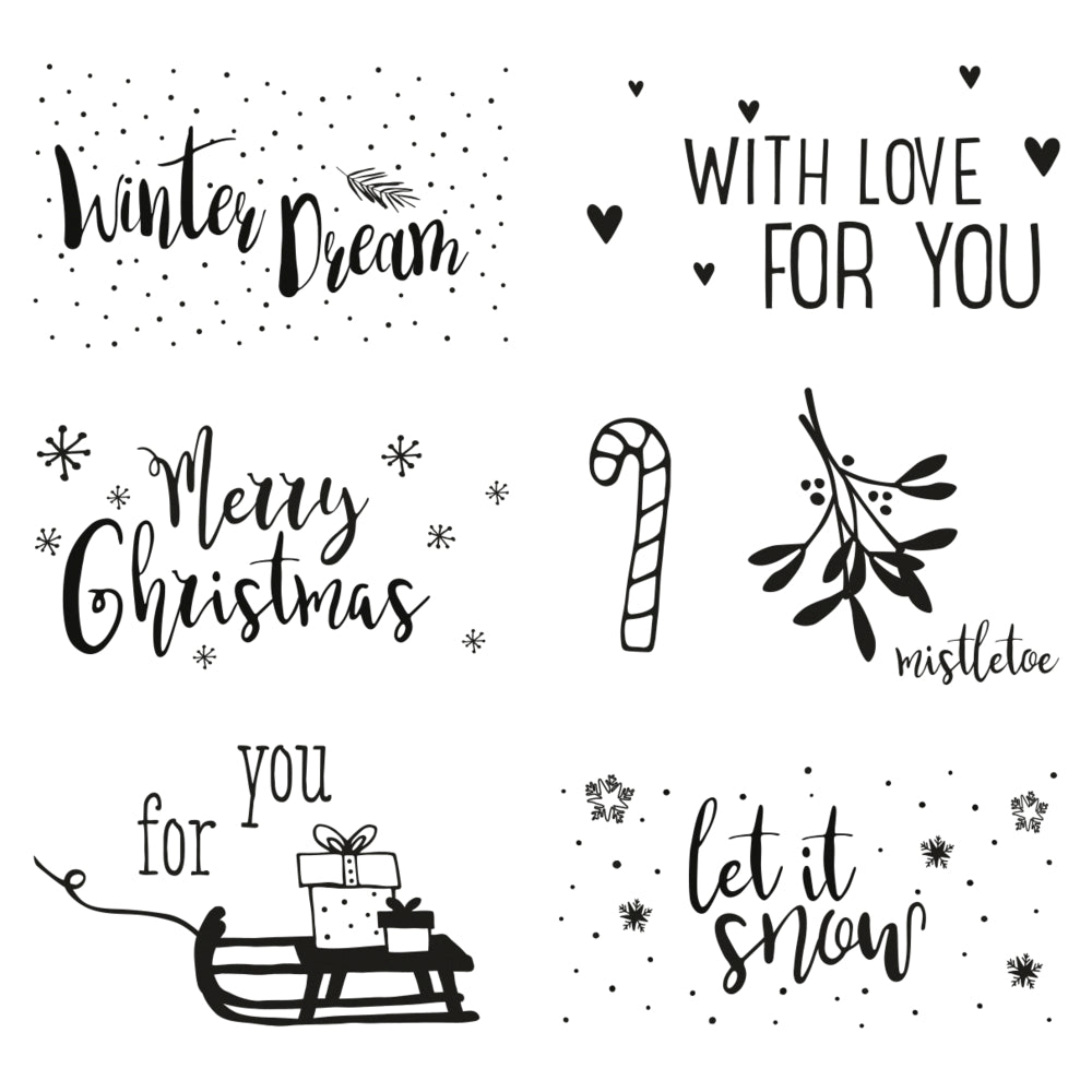 Clear Stamps let it snow