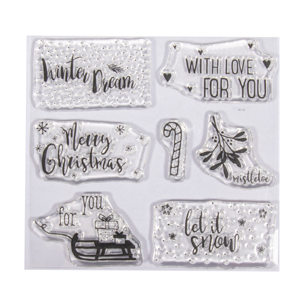 Clear Stamps let it snow