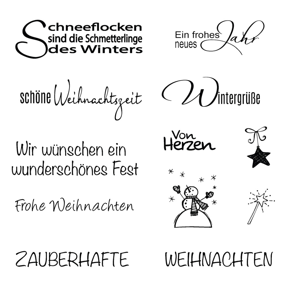 Clear Stamps Weihnachten schöne Weihnachtszeit