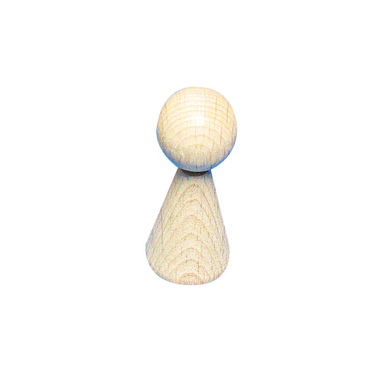 Holzpuppe zum Bemalen natur mittel