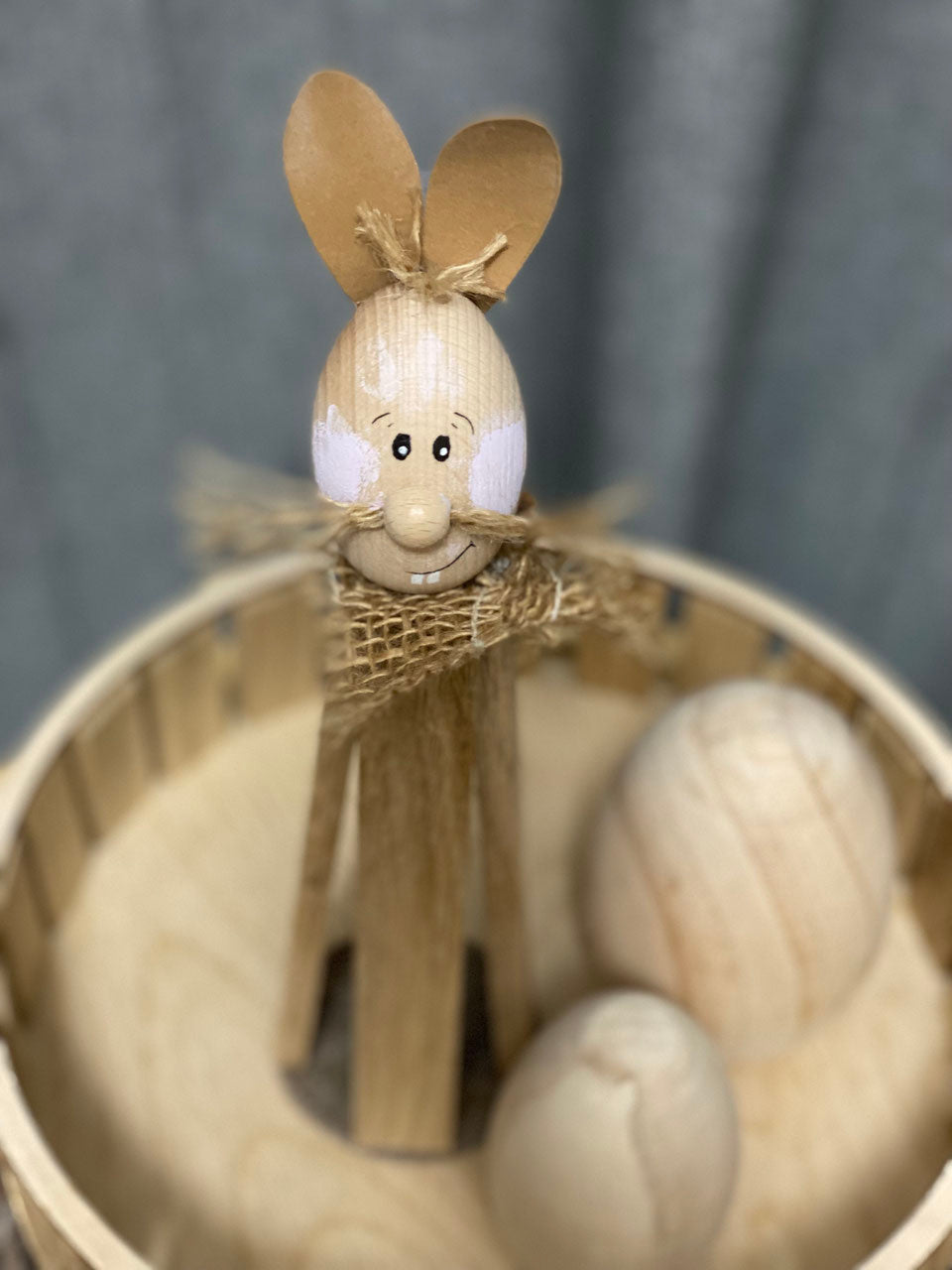 Klötzchen DIY-Kit Osterhase Eierkopp