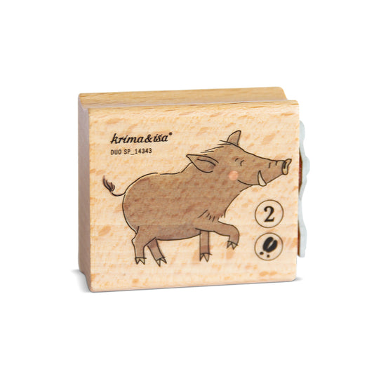 Duo-Stempel krima & isa Wildschwein