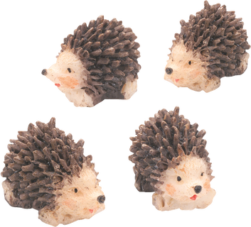 Kleine Igelfamilie im Beutel – 4 süße Deko-Igel für Wichteltür, Herbstdeko & Geldgeschenke